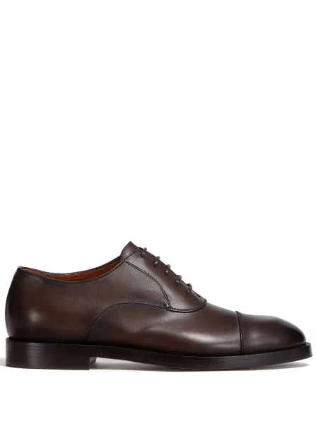 Oxford Zegna din piele maro
