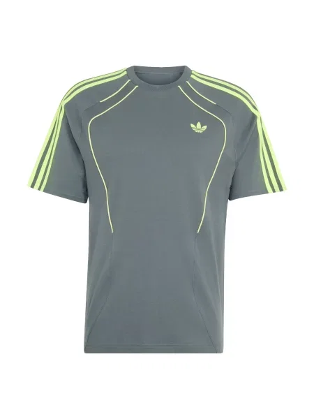 ADIDAS ORIGINALS Tricou Spacer Teamgeist bazalt / verde măr gri
