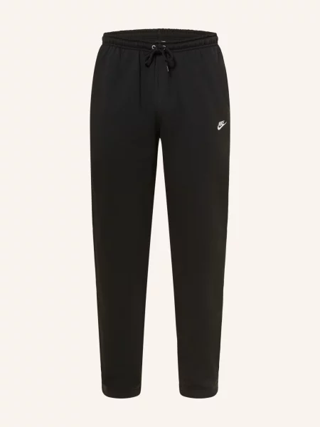 Kalhoty Nike Club Open-Hem black/black/white bílé