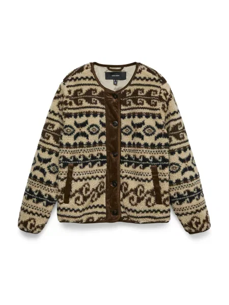 VERO MODA Geacă de primăvară-toamnă VMLindau ciocolatiu / maro cappuccino negru