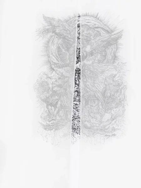 Košile Songzio s výšivkou bílá