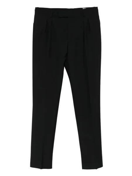 Pantaloni Alexander Mcqueen de lână plisate negru