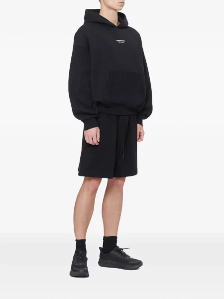 Суичър с качулка Fear Of God Essentials с принт черно