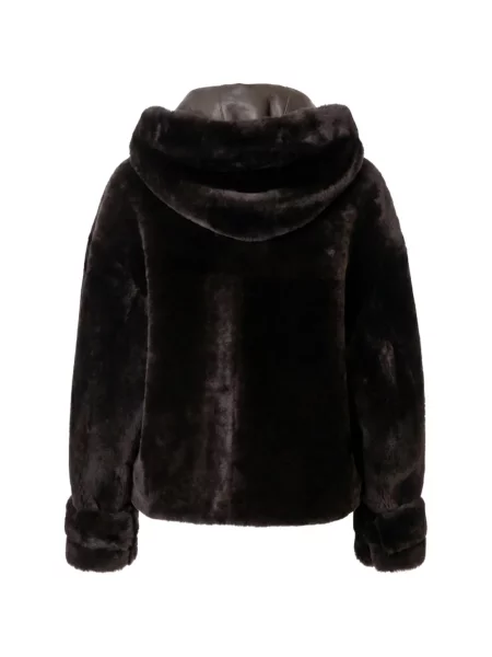 Geacă Blancha cu glugă maro