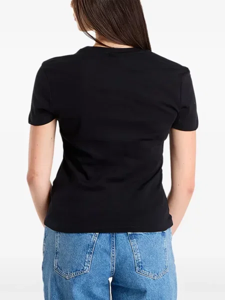 Tricou Desigual cu broderie negru