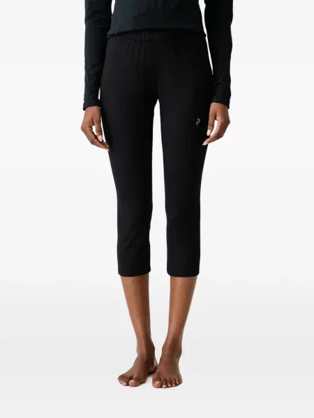 Decupat pantaloni de schi Peak Performance cu imagine negru