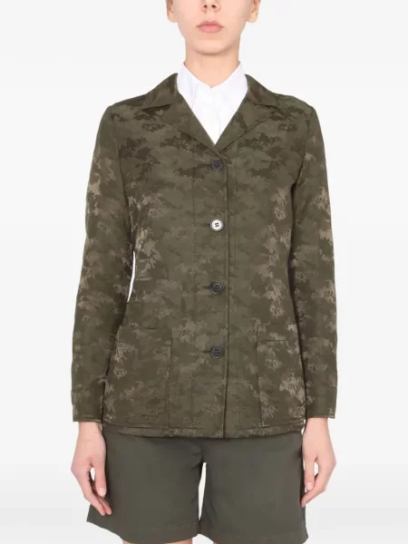 Geacă Aspesi cu model camuflaj verde