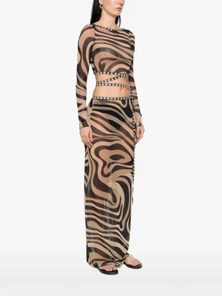 Top Pucci cu imagine negru