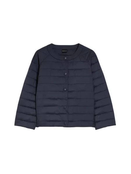 Lniana kurtka puchowa Pennyblack niebieska