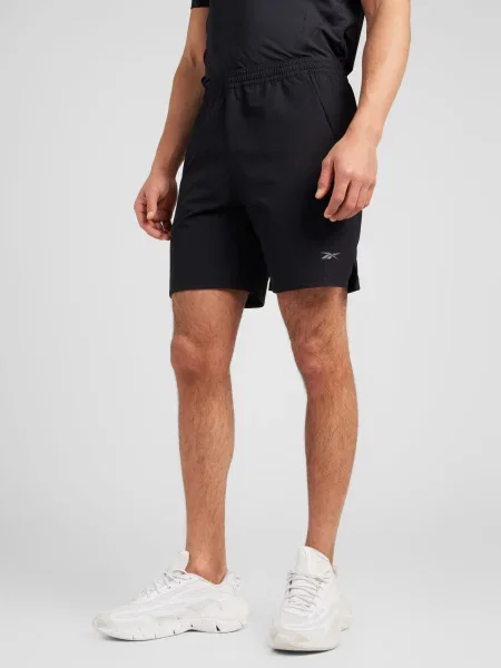 Къс панталон за трениране Reebok Strength черно