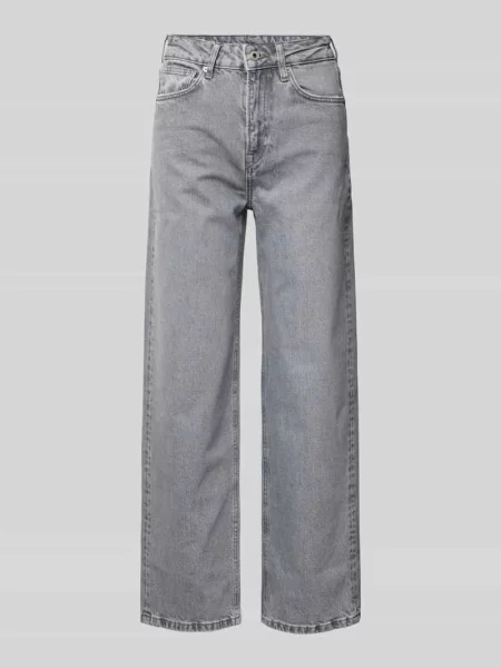Jeansy o kroju straight leg z 5 model ‘LEXA’ Pepe Jeans szare