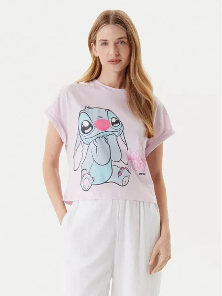 United Colors Of Benetton Cămașă pijama Boxy Fit roz
