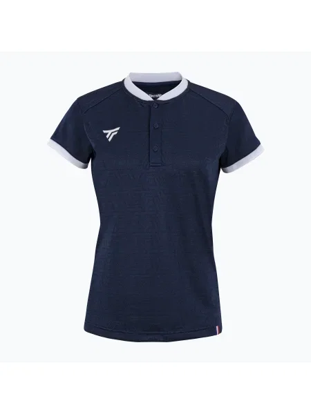 Дамска тенис поло тениска Tecnifibre Team Mesh тъмно синьо