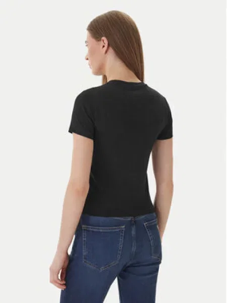 Guess Jeans Marškinėliai juoda