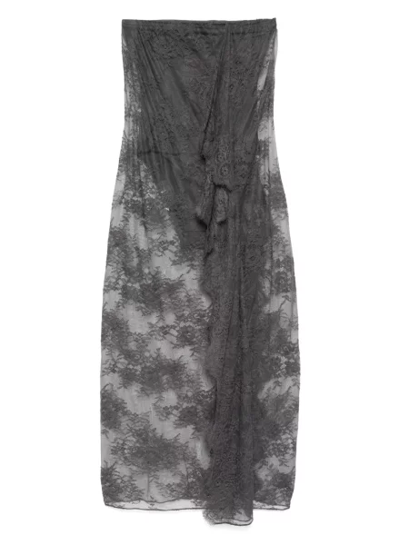 Rochie Christopher Esber din dantelă de costum gri
