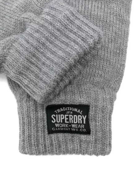 Rukavice Superdry sivá