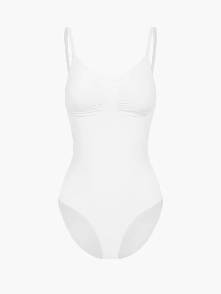 Cfab Alakformáló body Bodysuit Sculpting Shapewear mit Slip' fehér