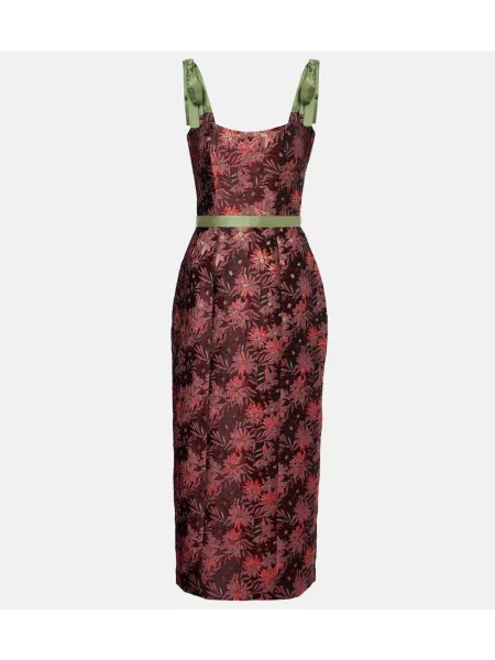 Sukienka koktajlowa Markarian w kwiatki garniturowa