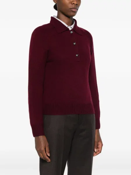 Gulerat tricou polo Allude roșu