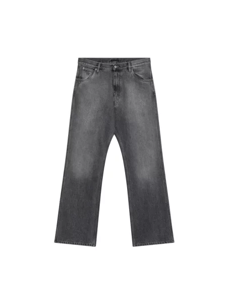 Jeansy straight leg Prada czarne
