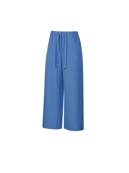 Spodnie Max Mara niebieskie