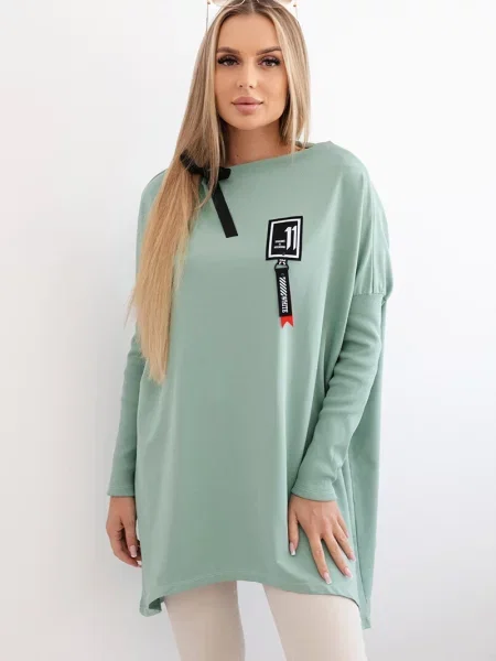 Bluza Kesi asymetryczna khaki