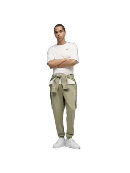 Spodnie do biegania Puma ESS Elevated zielone