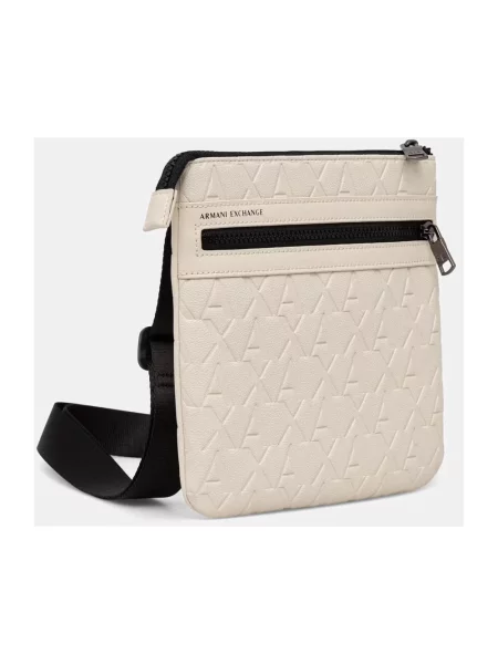Armani Exchange saszetka beżowa