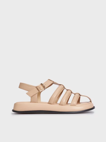 Шкіряні Сандалії PRPY бежевий
