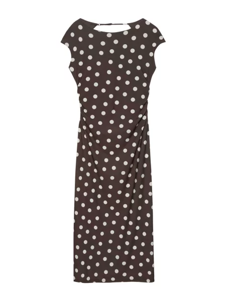 Pull&Bear Rochie maro alb