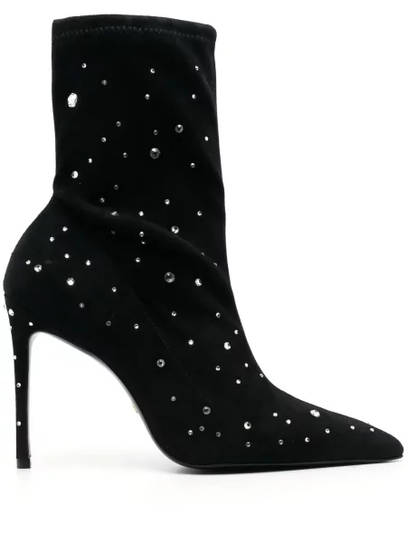 Cizme scurte Stuart Weitzman de cristal negru