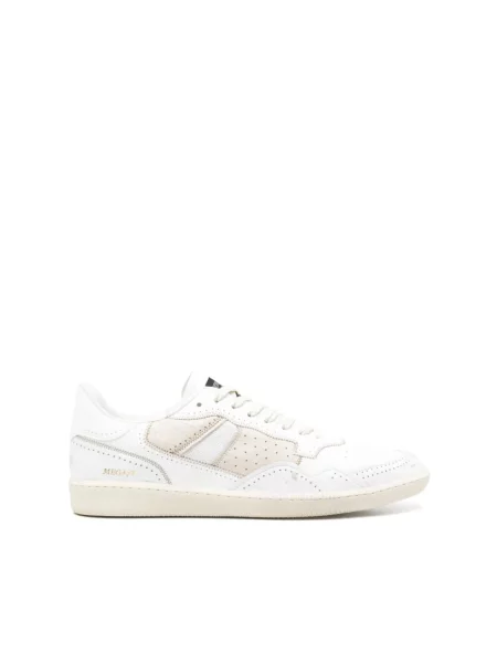 Sneakersy Hidnander skórzane białe
