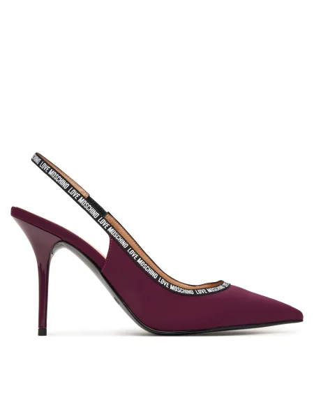 Pantofi cu subțire LOVE MOSCHINO Vișiniu