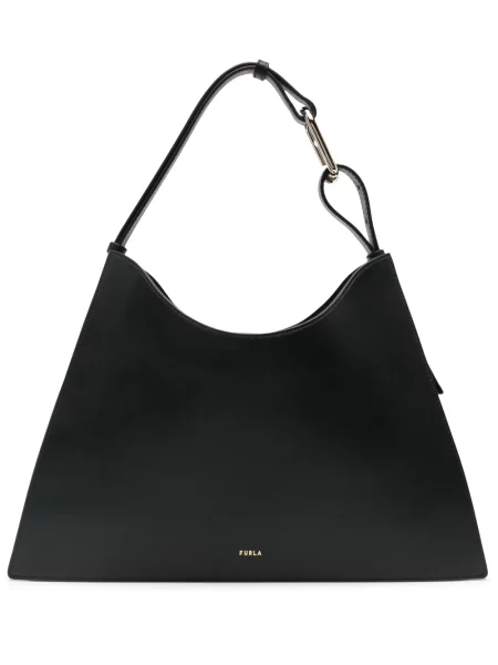 Geanta de piele Furla din piele negru