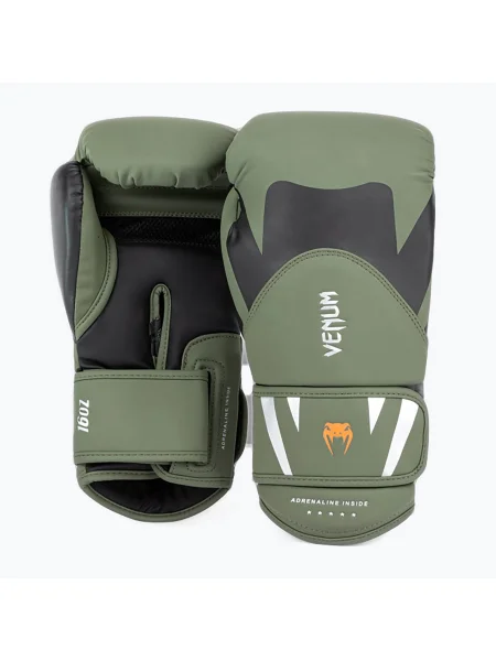 Mănuși de box pentru bărbați Venum Challenger black/khaki negru