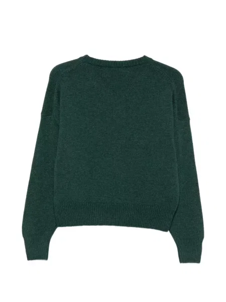 Кашмирен пуловер Incentive! Cashmere с V-образно деколте зелено