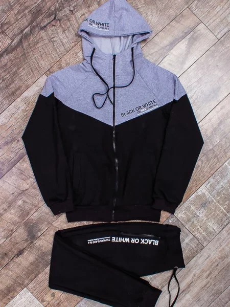 Носи своє Спортивний костюм Бавовна/поліестер сірий