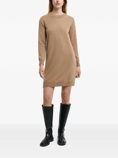 Rochie midi Gant până la genunchi de costum maro