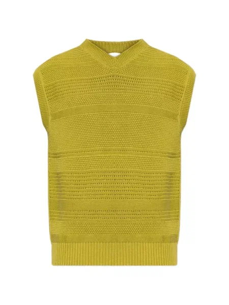 Vestă Paul Smith tricotate cu decolteu în V verde