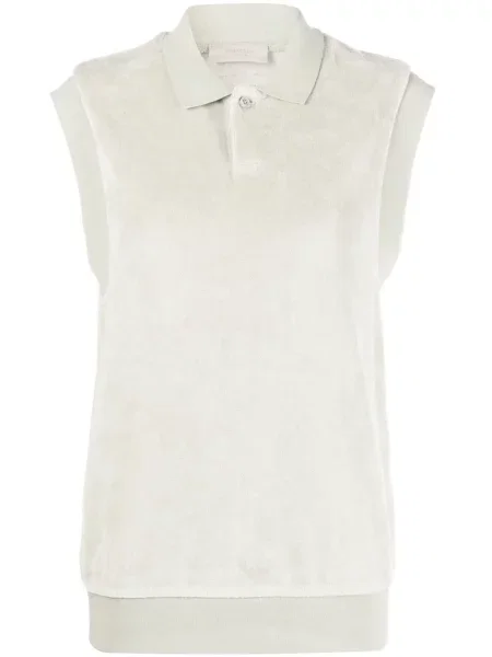 Top Fear Of God Essentials fără mâneci verde