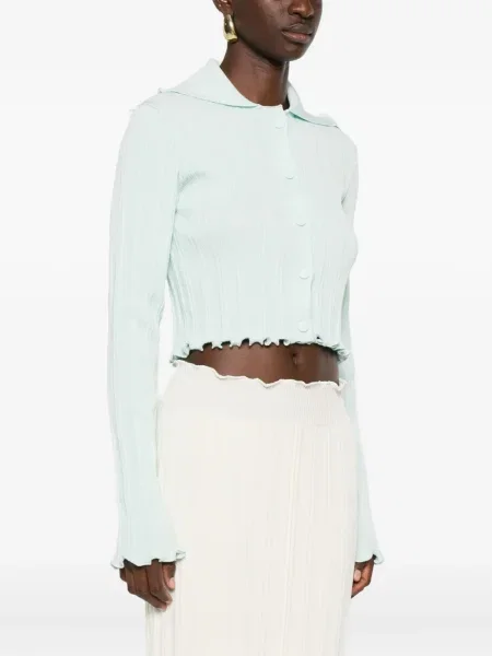 Cardigan Jil Sander tricotate albastru