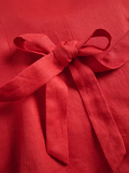 Reserved Лляна жилетка червоний