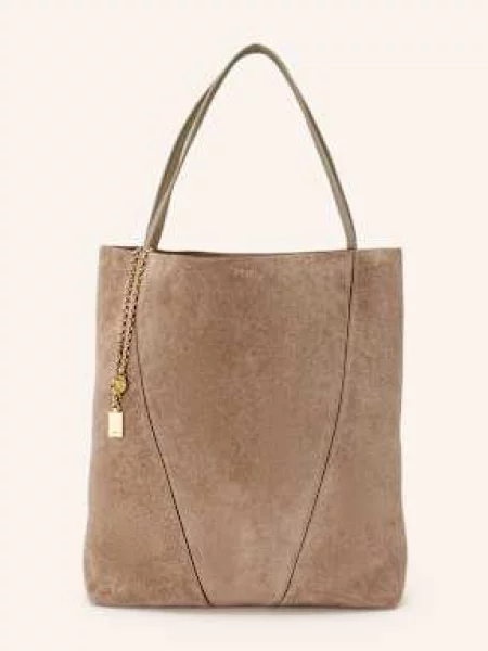 Chloé Torba Shopper Spin grau szara