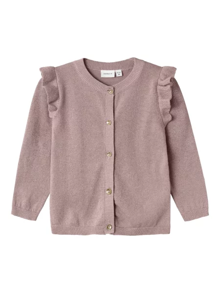 NAME IT Kardigan MMFabinne sivkasto mauve ljubičasta