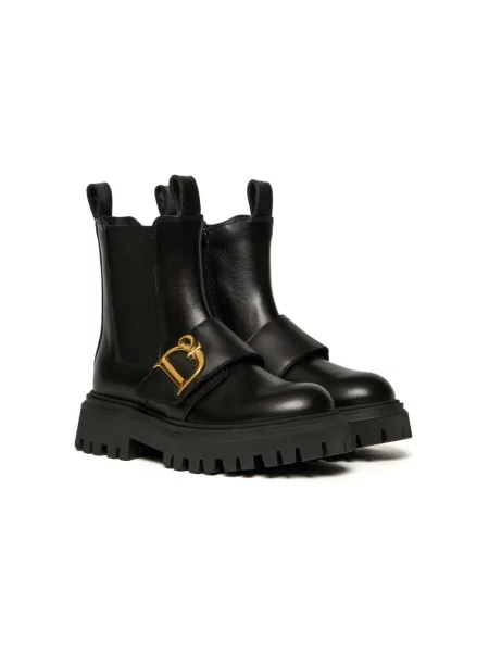 Botki dziecięce Dsquared2 czarne