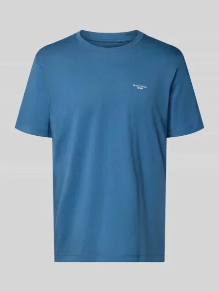T-shirt o kroju regular fit z czystej bawełny Marc O'polo Denim niebieska