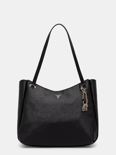Guess kabelka typu shopper dámska z imitácie kože GILDA čierna