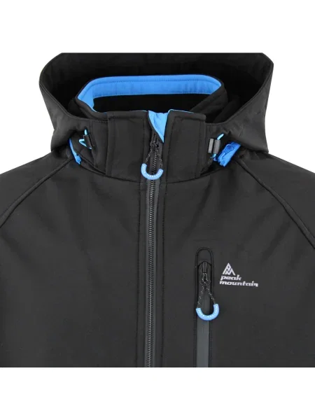 Geacă Peak Mountain softshell negru