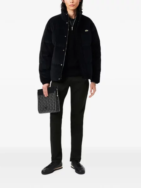Pantaloni Lacoste cu autograf negru