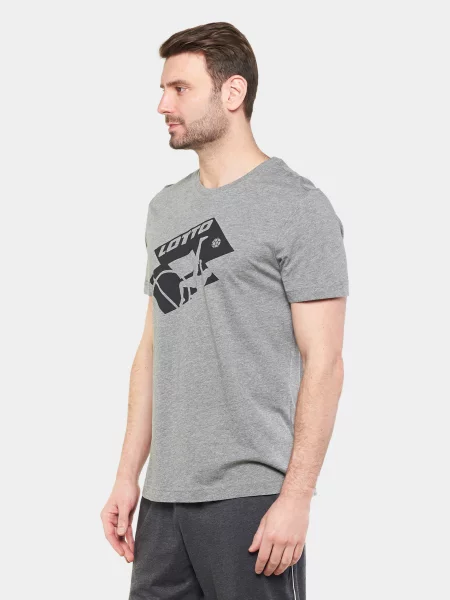 Футболка спортивна Lotto бавовна/поліестер сірий